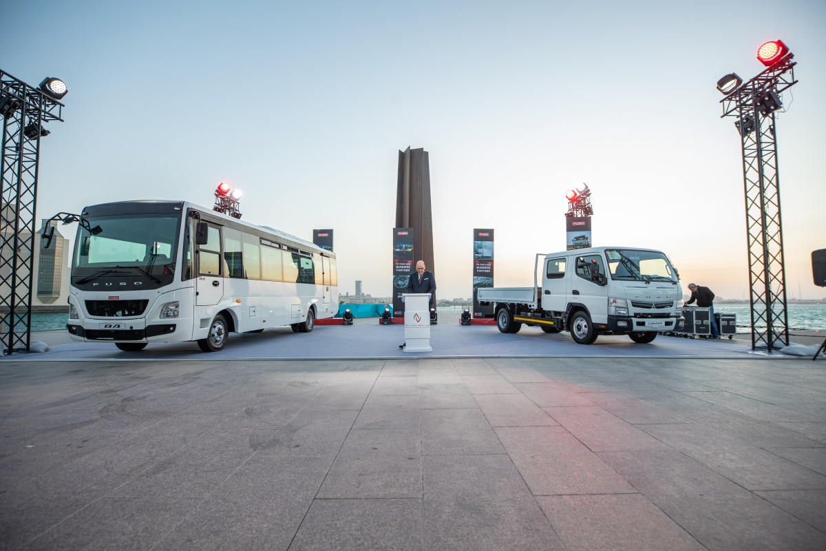 The new Fuso Japanese Canter Euro 5 truck and 37-seater BA Bus. 