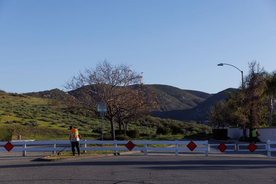 The nonprofit Center for Biological Diversity has halted at least four major housing projects up and down the state, including this one in Santee. California by arguing developers failed to provide sufficient evacuation plans under the California Environmental Quality Act. Picture taken in Santee, California, U.S., March 18, 2022. REUTERS/Mike Blake