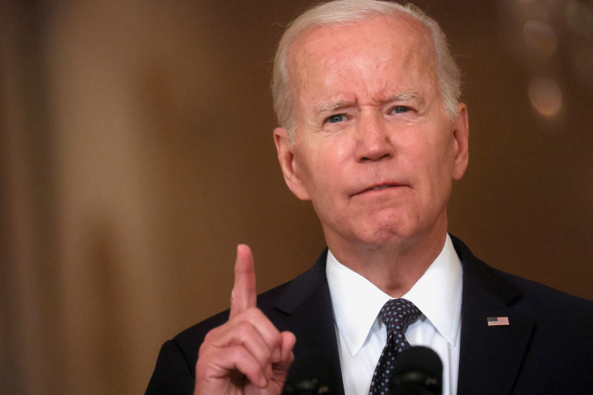 U.S. President Joe Biden speaks about gun violence during a primetime address from the White House in Washington, U.S., June 2, 2022. REUTERS/Leah Millis
