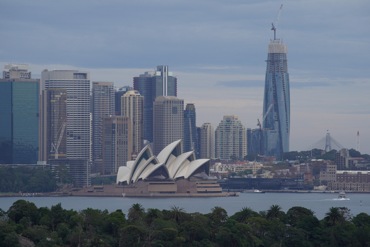 The Sydney Opera House and city centre skyline are seen as the spread of the coronavirus disease (COVID-19) continues in Sydney, Australia, April 20, 2020. Reuters/Loren Elliott/File Photo