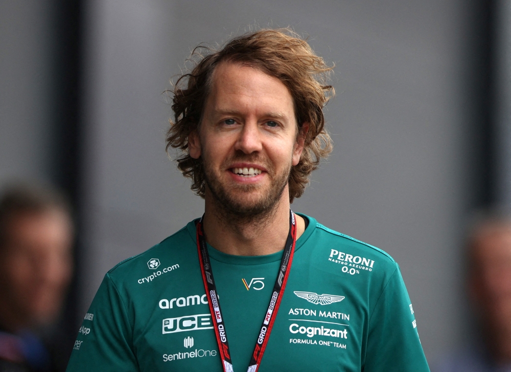 Aston Martin's Sebastian Vettel ahead of the British Grand Prix at Silverstone Circuit, Silverstone, Britain, on June 30, 2022. (REUTERS/Molly Darlington)