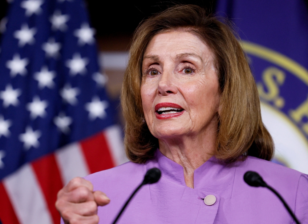 US House Speaker Nancy Pelosi during a news conference about her recent Congressional delegation trip to the Indo-Pacific region, on Capitol Hill in Washington, August 10, 2022. (REUTERS/Evelyn Hockstein)