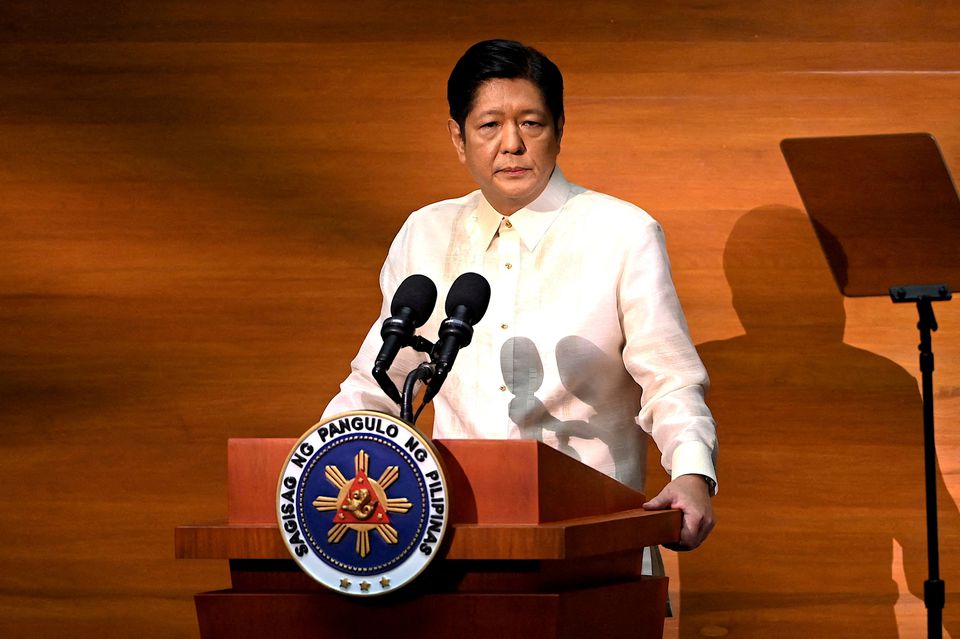 Philippines President Ferdinand Marcos Jr. delivers his first State of the Nation Address, in Quezon City, Metro Manila, Philippines, on July 25, 2022. Jam Sta Rosa/Pool via REUTERS/File Photo/File Photo