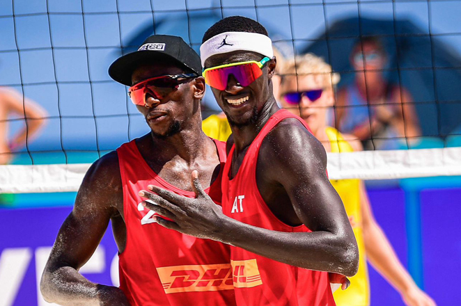 Qatar’s Cherif Younousse (right) and Ahmed Tijan will compete for Dubai Challenge title this week. 