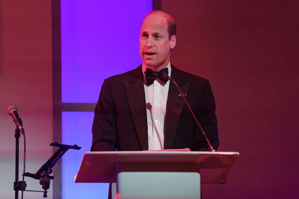 Britain's Prince William speaks during the London's Air Ambulance Charity Gala at the Londoner Hotel in London, Britain April 25, 2022. Chris Jackson/Pool via REUTERS/File Photo
