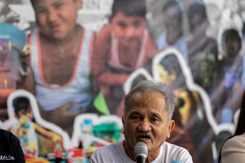 Rodrigo Baylon, the father of drug war victim Lenin Baylon, speaks during a news conference, at the Commission on Human Rights in Quezon City, Philippines, December 5, 2022. Reuters/Eloisa Lopez