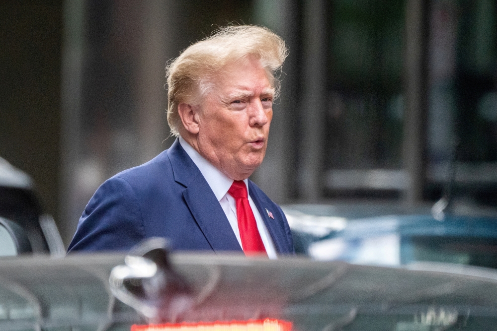 Donald Trump departs Trump Tower two days after FBI agents raided his Mar-a-Lago Palm Beach home, in New York City, New york, US, August 10, 2022. (REUTERS/David 'Dee' Delgado)
