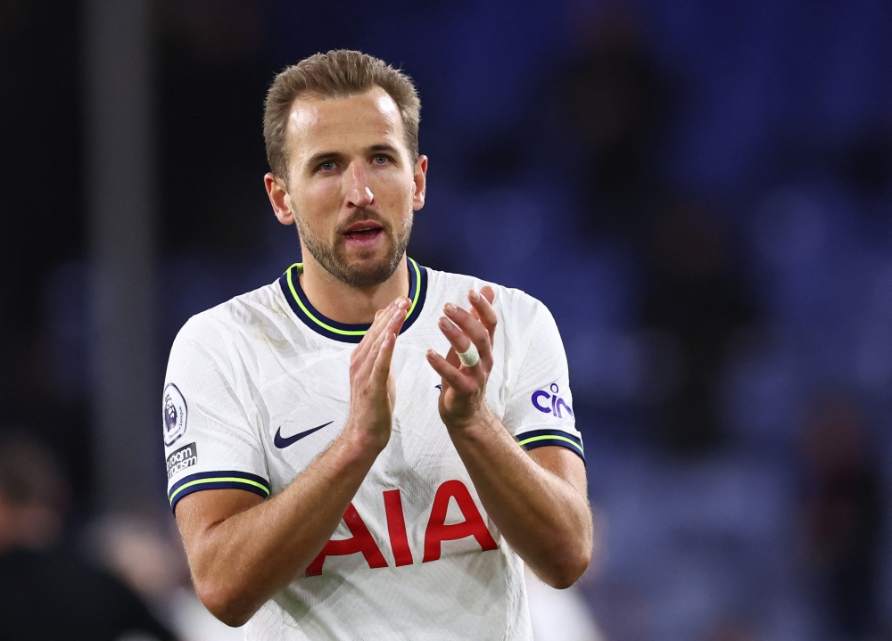 January 4, 2023 Tottenham Hotspur's Harry Kane celebrates after the match REUTERS/David Klein

