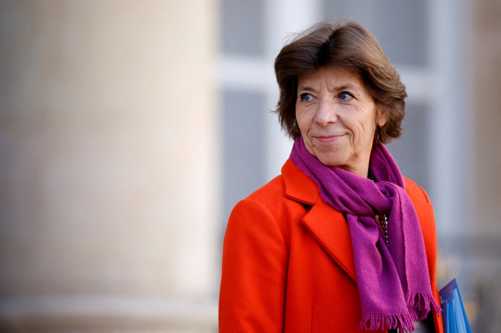 File Photo: French Foreign and European Affairs Minister Catherine Colonna leaves a weekly cabinet meeting at the Elysee Palace in Paris, France, October 26, 2022. (REUTERS/Sarah Meyssonnier)