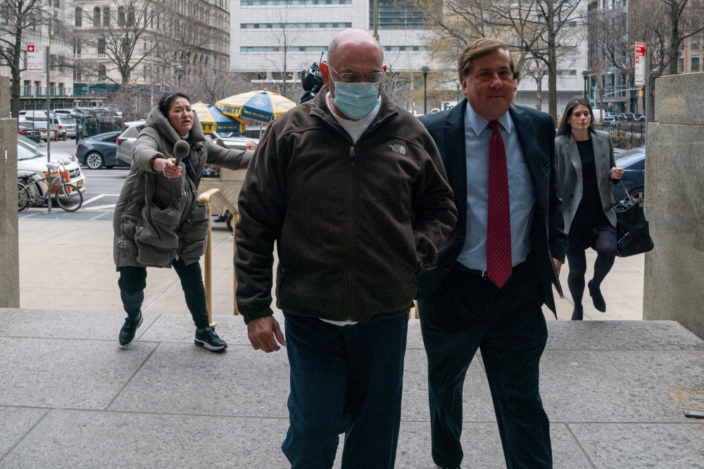 Trump Organization's former Chief Financial Officer Allen Weisselberg arrives for sentencing for tax fraud scheme at in Manhattan Criminal Court in New York, US, on January 10, 2023. REUTERS/David 'Dee' Delgado