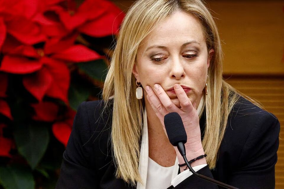 Italy's Prime Minister Giorgia Meloni holds her end-of-year news conference in Rome, Italy, on December 29, 2022.  File Photo / Reuters
