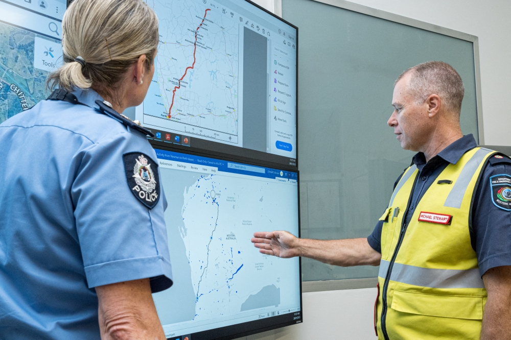 Members of the Incident Management Team coordinate the search for a radioactive capsule at the Emergency Services Complex in Cockburn, Australia, in this undated handout photo. Department of Fire and Emergency Services/Handout via Reuters 