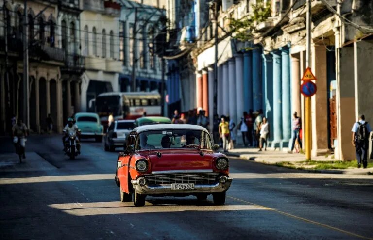 An old car on a street in Havana, on January 11, 2023. File photo / AFP
