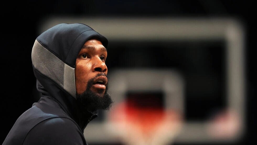 Kevin Durant, seen here before a Brooklyn Nets game against the Atlanta Hawks in December 2022, has reportedly been traded from the Nets to the Phoenix Suns. JAMIE SQUIRE / GETTY IMAGES NORTH AMERICA/AFP/File
