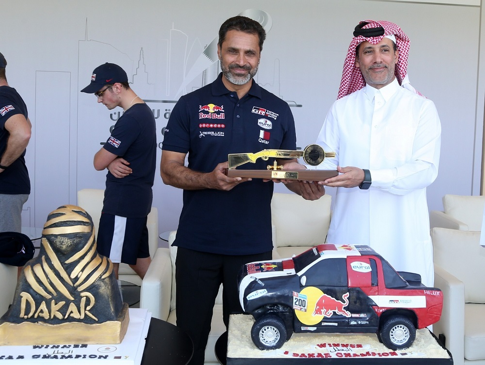 QSAA honoured Nasser Saleh Al Attiyah for his Dakar Rally 2023 title.