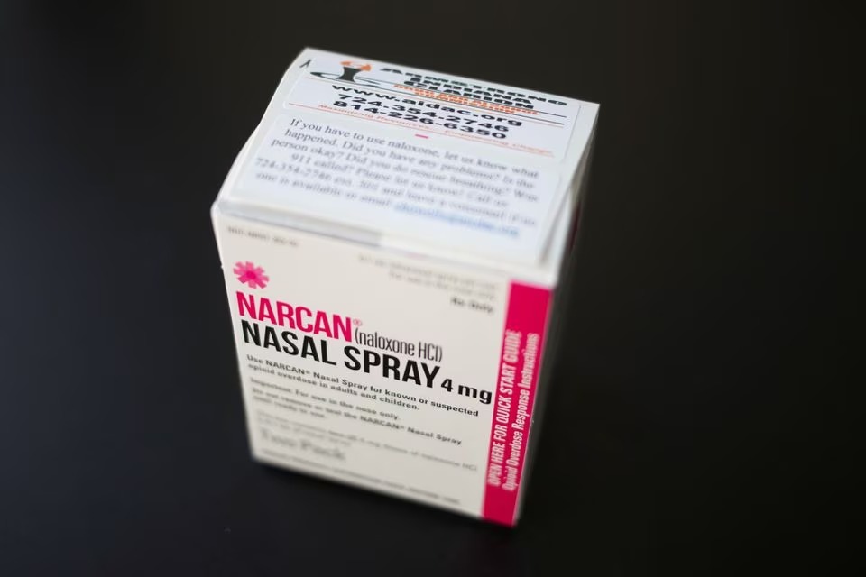 File photo: A box of NARCAN nasal spray is photographed at an outpatient treatment center in Indiana, Pennsylvania, U.S. on August 9, 2017. REUTERS/Adrees Latif