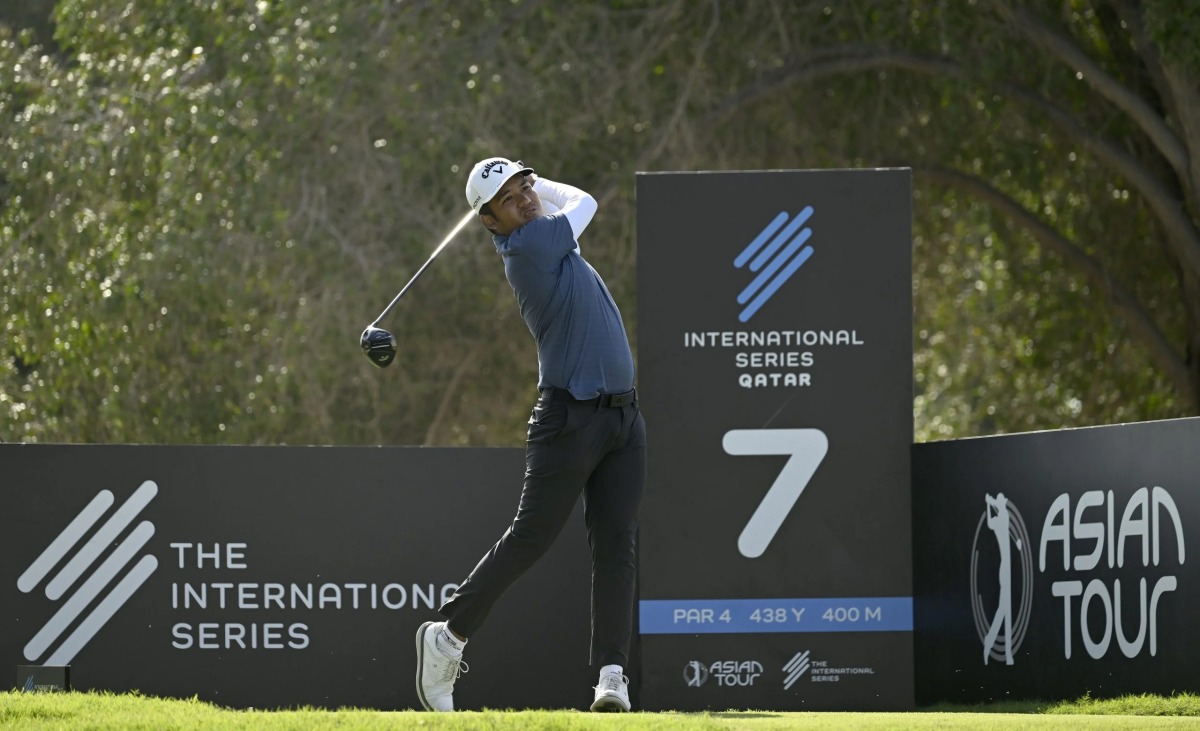 Thailand’s Suradit Yongcharoenchai tees off from seventh hole. PIC: ATP Tour