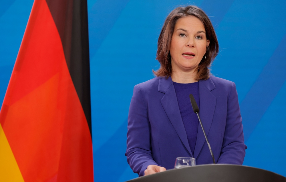 German Foreign Minister Annalena Baerbock. (Photo by Odd Andersen / AFP)