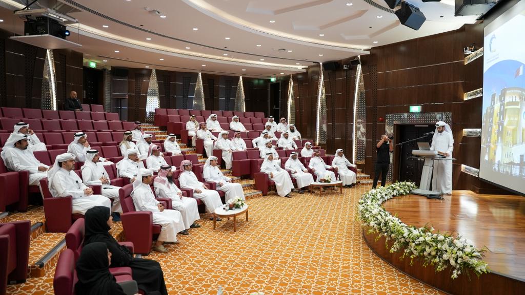 Trainees from Joaan Bin Jassim Academy for Defense Studies and officials of National Cyber Security Agency during the visit.