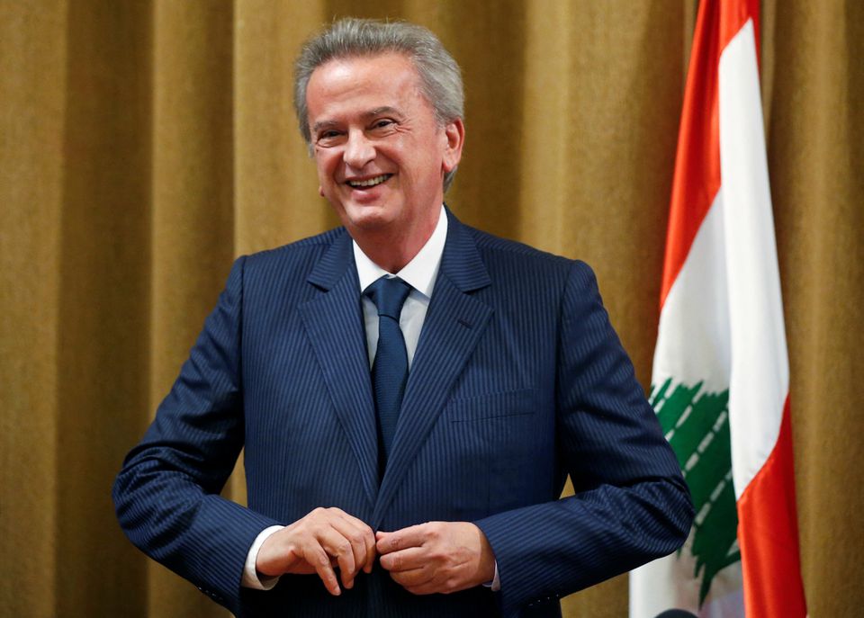 File Photo: Lebanon's Central Bank Governor Riad Salameh reacts after a news conference at Central Bank in Beirut, Lebanon, November 11, 2019. (REUTERS/Mohamed Azakir)