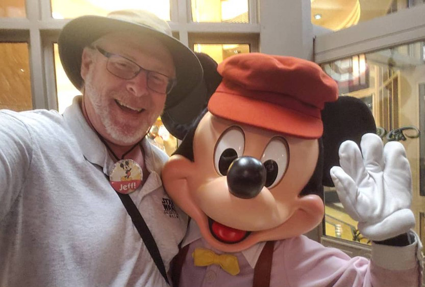 California native Jeff Reitz, left, said he visited Disneyland on 2,995 consecutive days. Jeff Reitz/Handout
