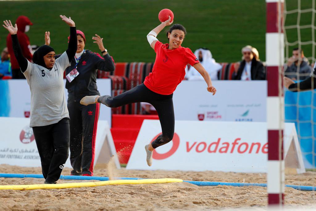 A file photo of action during last year's edition of QOC Beach Games.