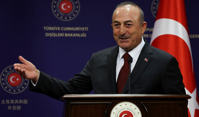 Turkish Foreign Minister Mevlut Cavusoglu speaks during a joint press conference with his Swedish counterpart in Ankara on December 22, 2022.  File photo / AFP