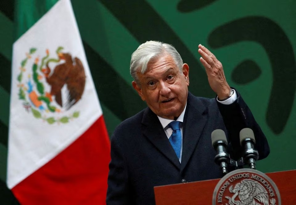 File Photo: Mexico's President Andres Manuel Lopez Obrador speaks during a news conference at the Old City Hall (Antiguo Palacio del Ayuntamiento), in Mexico City, Mexico January 20, 2023. (REUTERS/Henry Romero)