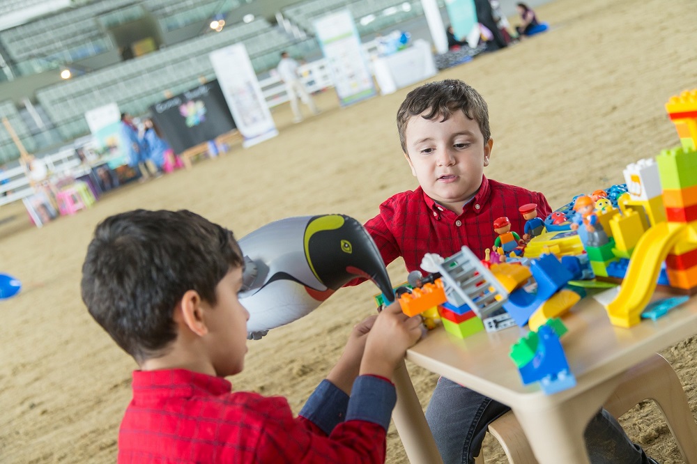 A file photo of children taking part in the World Autism Awareness Day activities.
