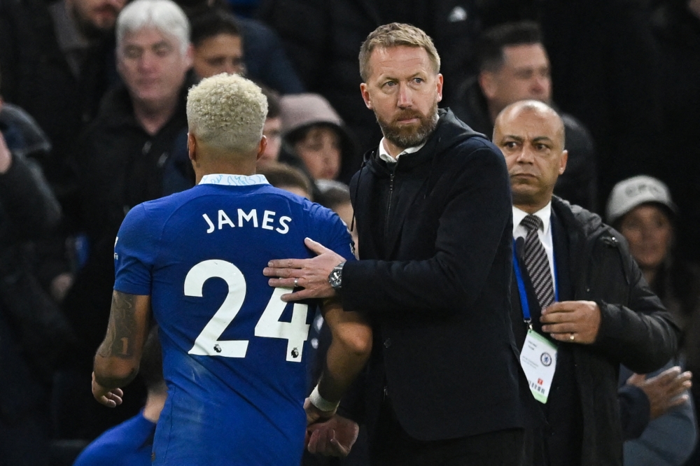 Chelsea's English head coach Graham Potter. Photo by JUSTIN TALLIS / AFP