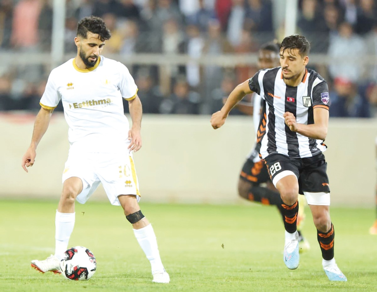 A file photo of action during the first leg between the two teams.