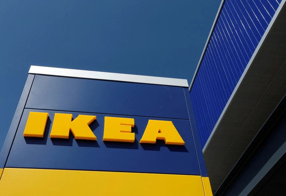 The company's logo is seen at an IKEA store in Nice, France, on May 11, 2022. File Photo / Reuters

