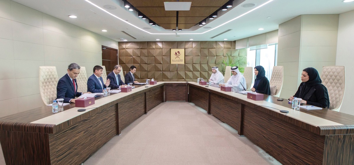 Minister of State for International Cooperation H E Lolwah bint Rashid Al Khater meeting Turkiye’s Permanent Representative to ICAO H E Suat Hayri Aka, and Turkish Ambassador H E Dr. Mustafa Goksu.