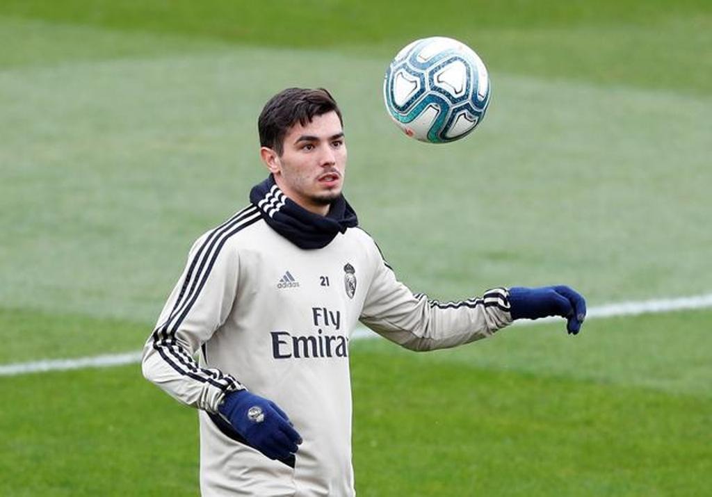 FILE PHOTO: Soccer Football - Real Madrid Training - Ciudad Real Madrid, Madrid, Spain - February 29, 2020 Real Madrid's Brahim Diaz during training REUTERS/Juan Medina

