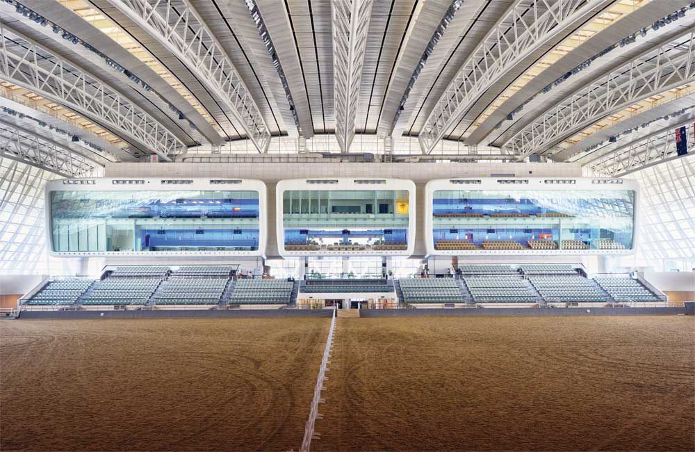 A file photo of a general view of the Al Shaqab Indoor Arena.