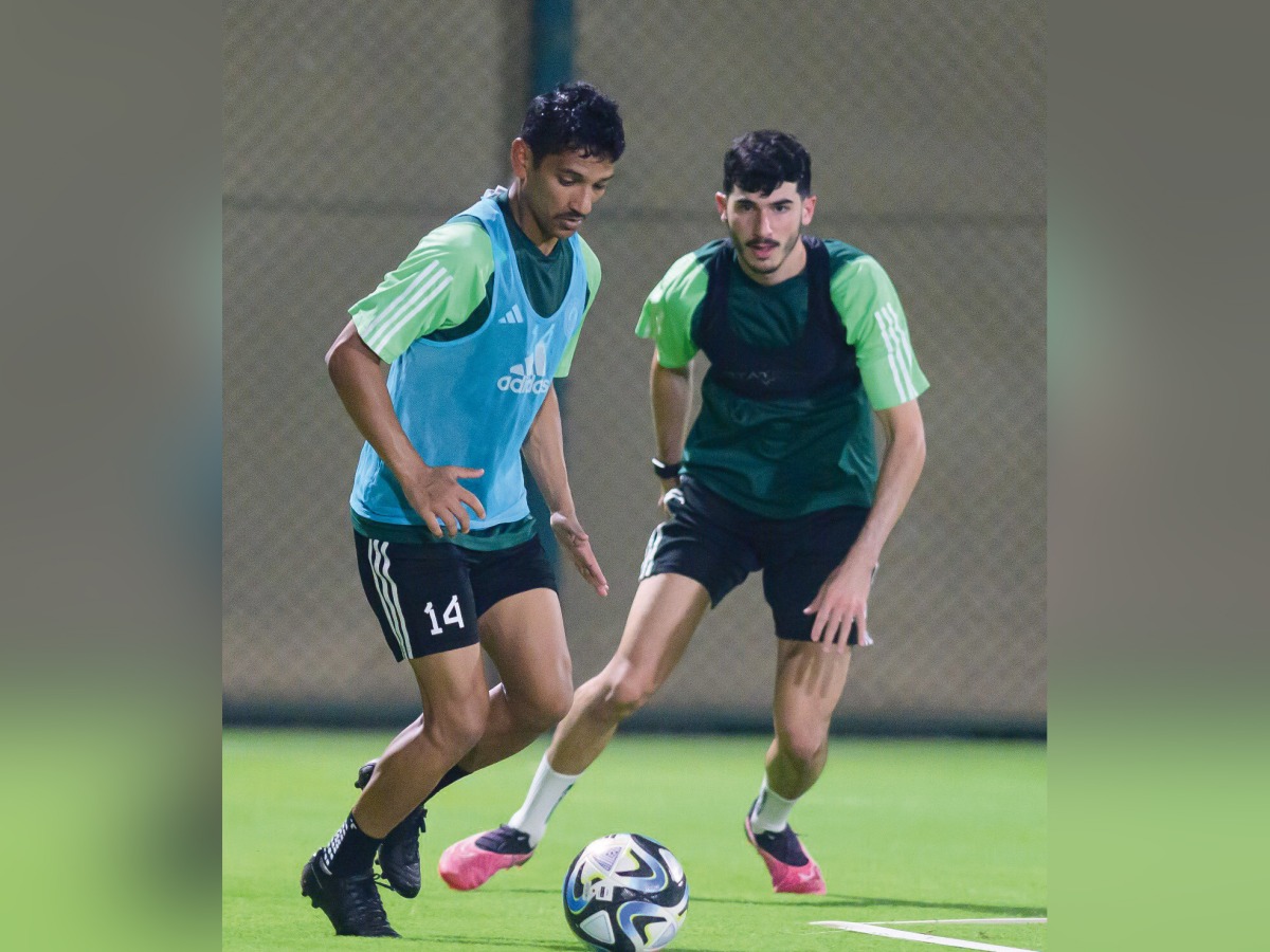 Al Arabi players in action during a training session ahead of the kick-off of the season.
