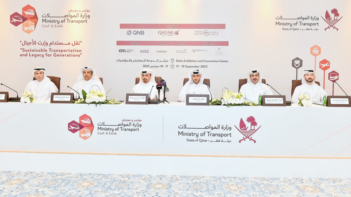 Officials during the press conference organised by the Ministry of Transport. Pic: Abdul Basit