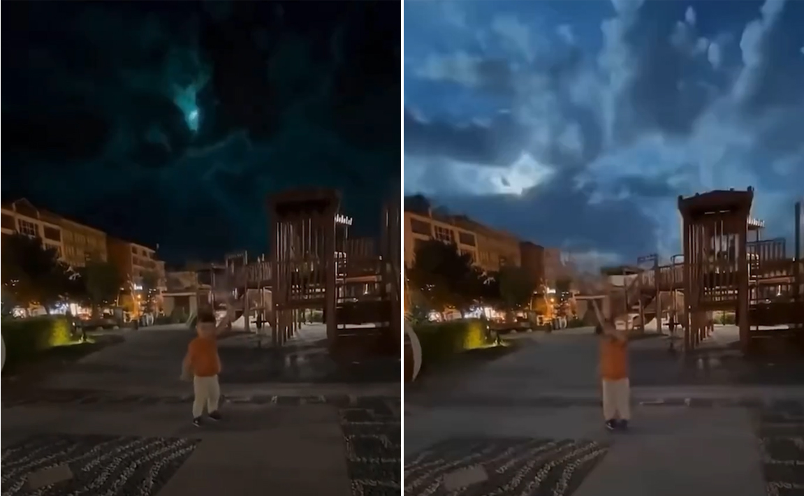 Screen grab of the video being shared across social media