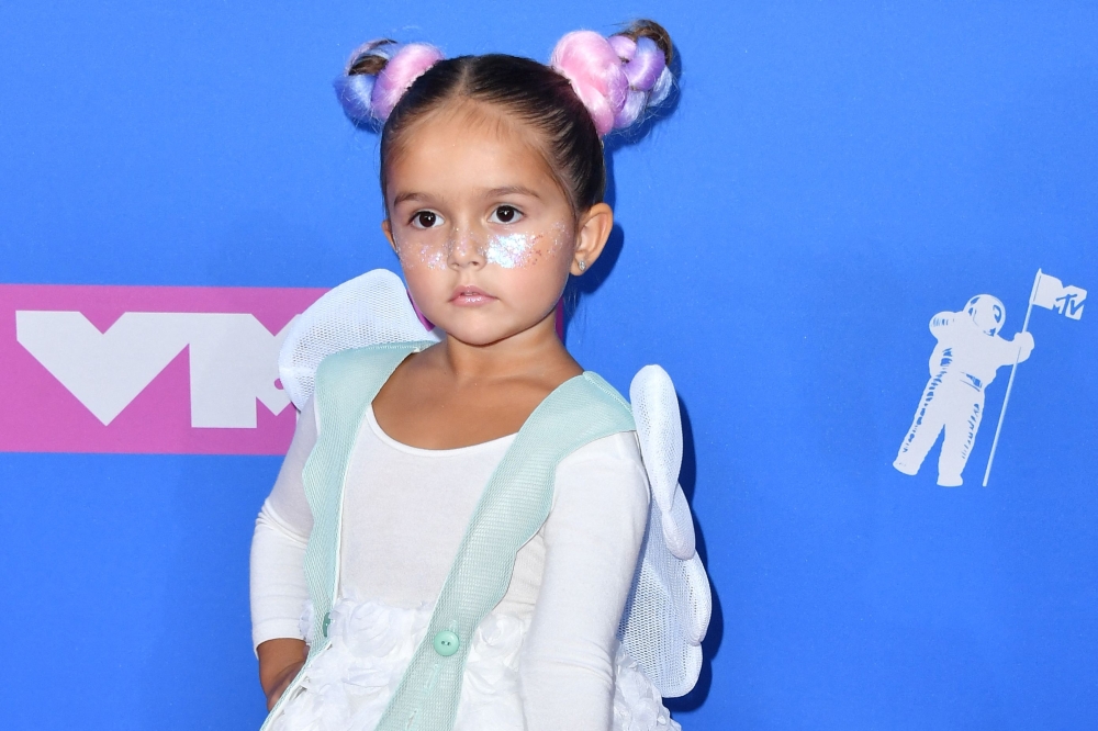 Instagram sensation Taylen Biggs attends the 2018 MTV Video Music Awards at Radio City Music Hall on August 20, 2018 in New York City. Photo by ANGELA WEISS / AFP