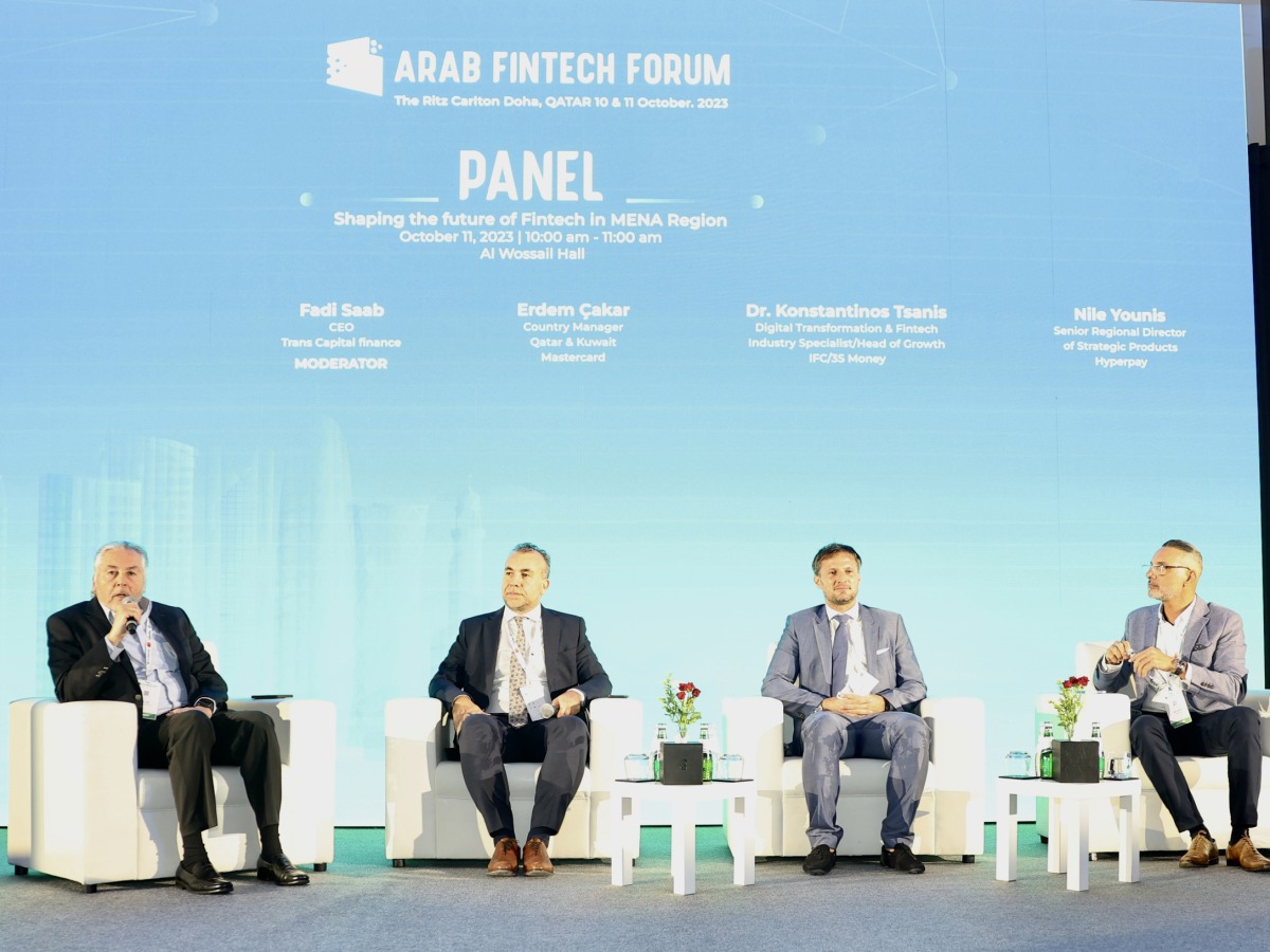 Experts during a panel discussion on ‘Shaping the Future of FinTech in MENA Region’ held yesterday at The Ritz-Carlton Doha. PIC: Ahmed Barakat