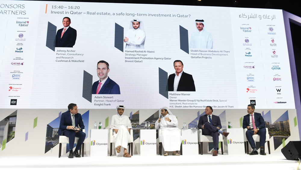 Experts during the panel discussion at Cityscape exhibition at DECC, yesterday. PIC: AMR DIAB
