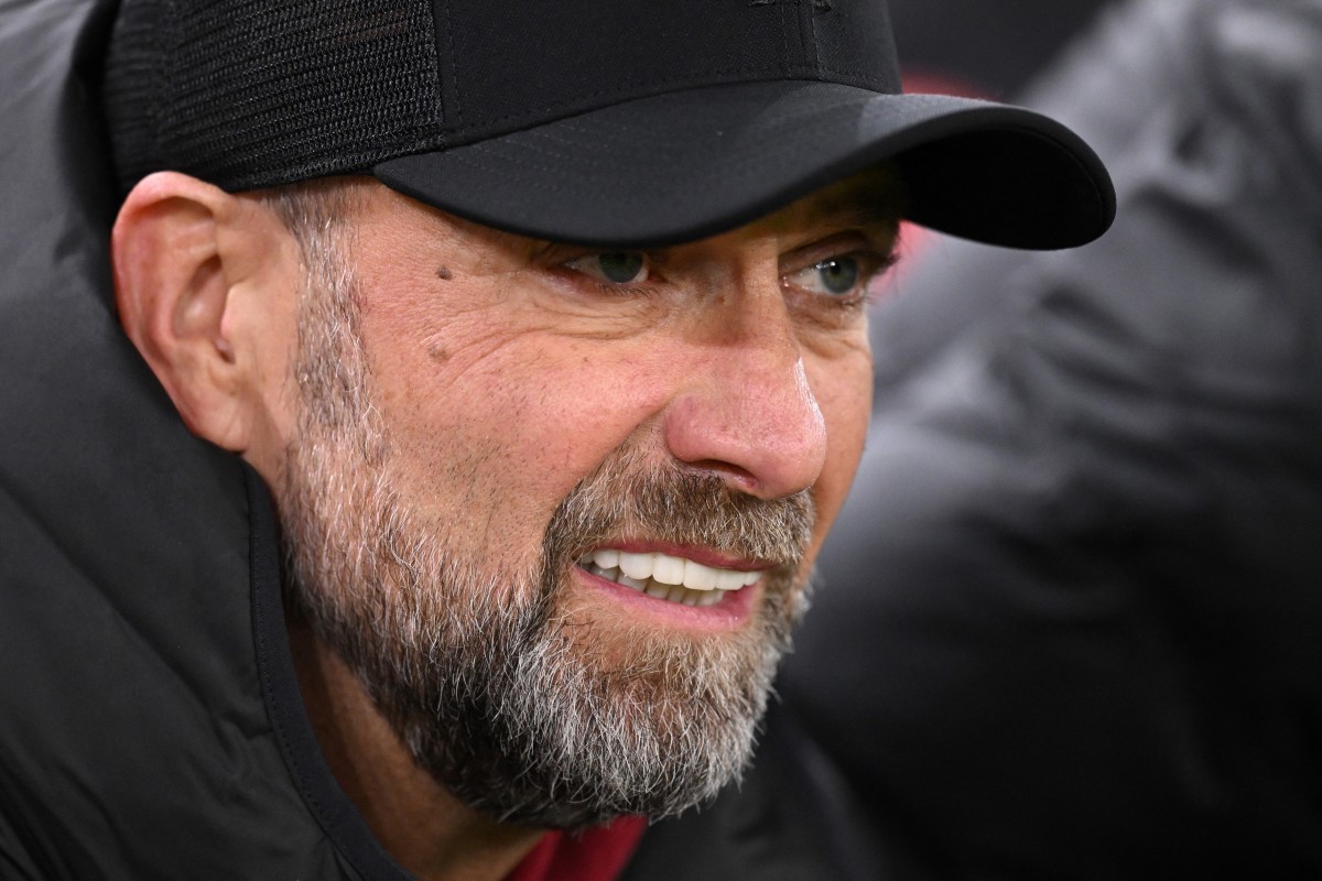 Liverpool's German manager Jurgen Klopp reacts during the English League Cup quarter-final football match between Liverpool and West Ham United at Anfield in Liverpool, north west England on December 20, 2023. Photo by Oli SCARFF / AFP