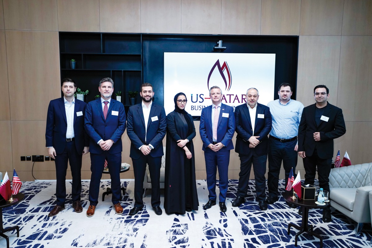USQBC Managing Director in Qatar with other officials during the second session of ‘Table Talks’ event.