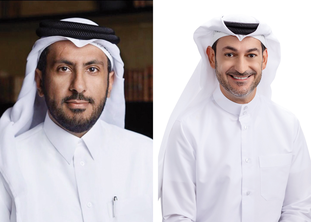 Ooredoo Group Chairman Sheikh Faisal bin Thani Al Thani (left), Ooredoo Group Managing Director and CEO Aziz Aluthman Fakhroo