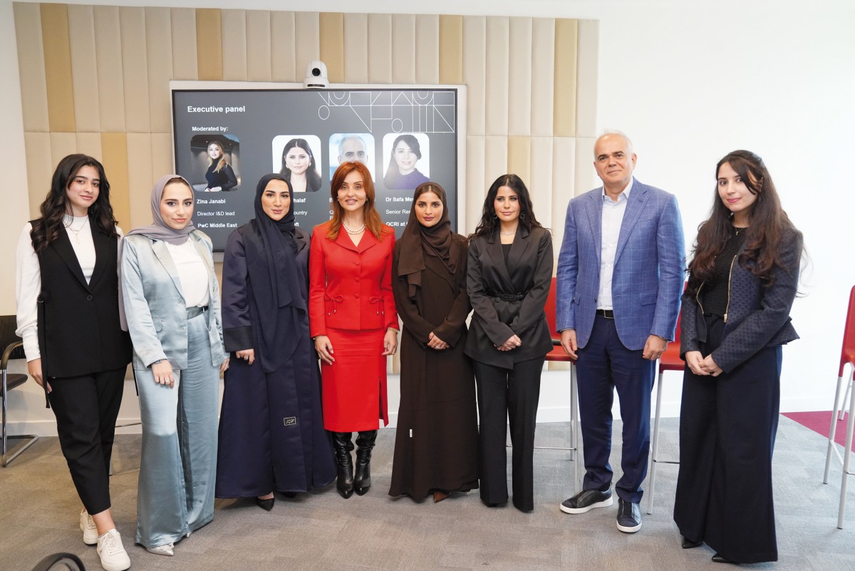 PwC Qatar and Microsoft officials during Women in Tech Event at the Web Summit Qatar.