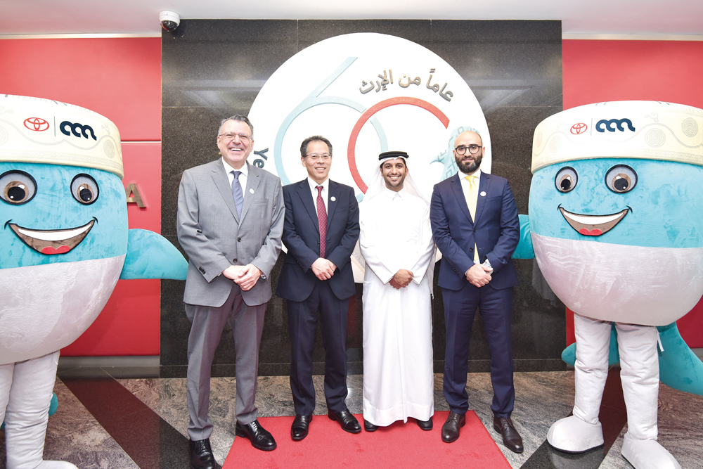 Al Abdulghani Motors and Toyota Motor Corporation officials during the grand media event.