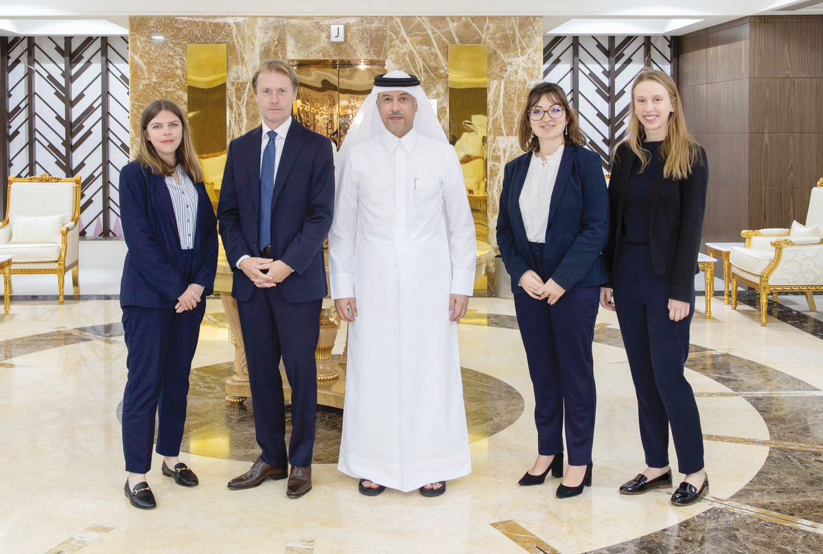 Attorney-General H E Dr. Issa bin Saad Al Jafali Al Nuaimi with  the trainees.