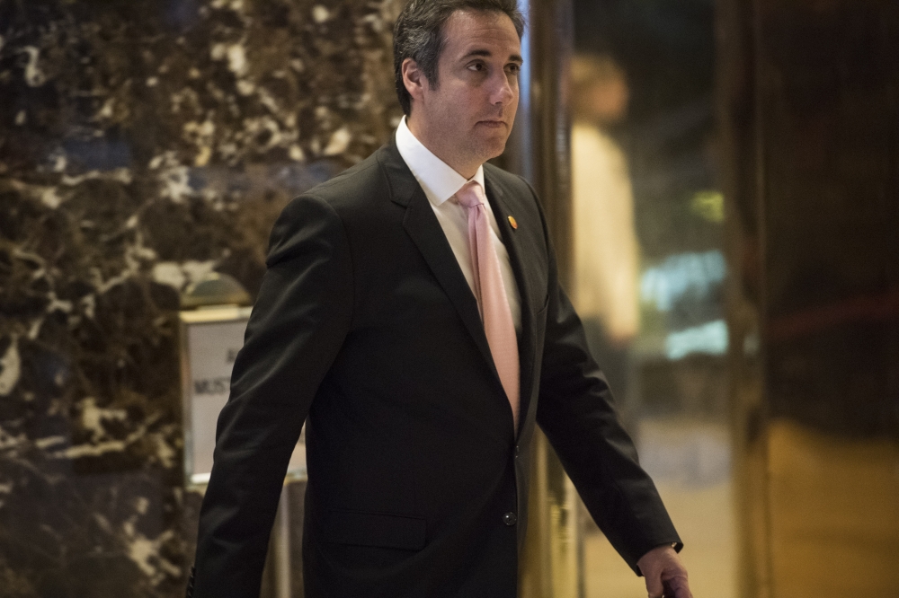 Michael Cohen, an attorney for Trump, arrives at Trump Tower in New York on Jan. Photo credit: Jabin Botsford, The Washington Post.
