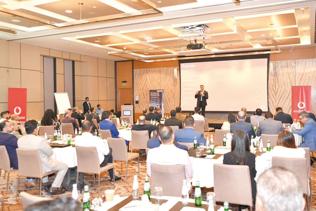 Participants listening to the speaker during the event.
