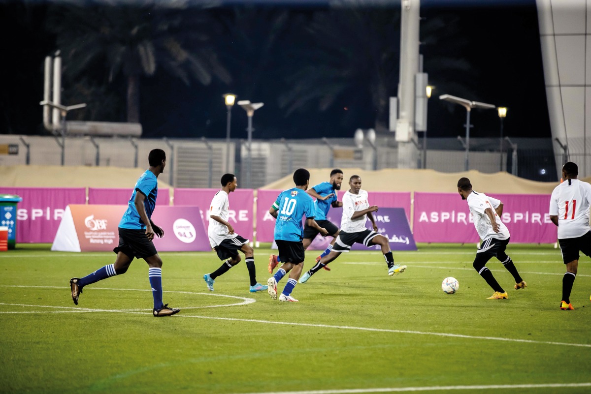 A football match during the Ramadan Sports Festival.